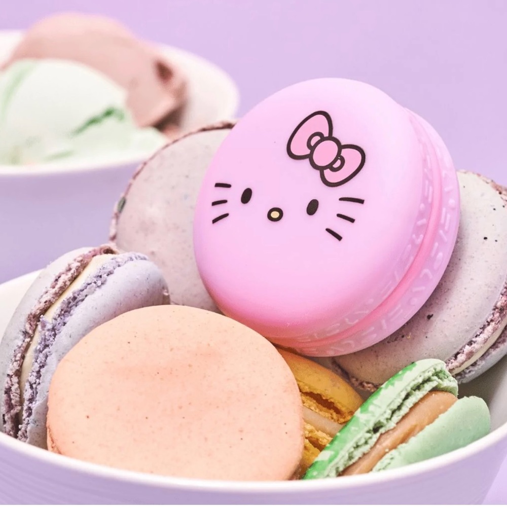 The Crème Shop x Hello Kitty rainbow sherbet Macaron Lip Balm